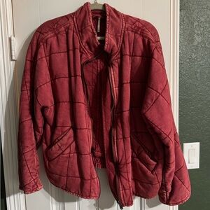 Free People Dolman Quilted Knit Jacket